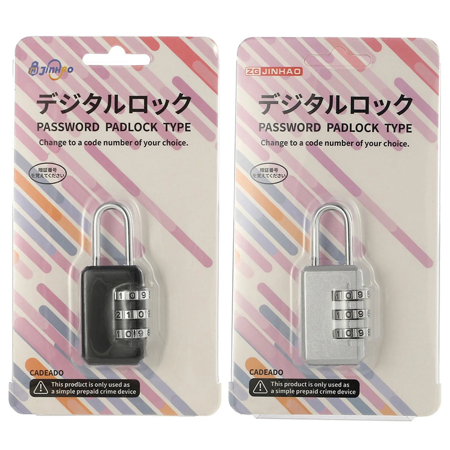 Small 3-Digit Combination Lock – Luggage, Backpack, Toolbox & Locker Padlock for Travel and Security