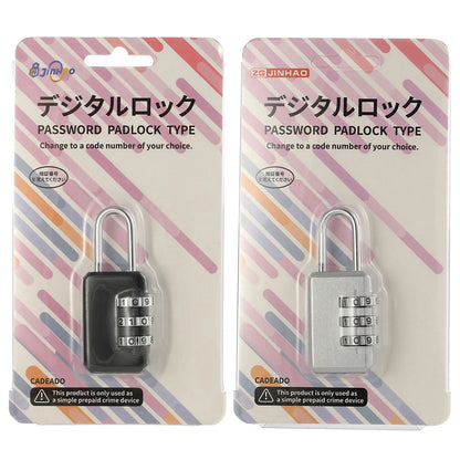 Small 3-Digit Combination Lock – Luggage, Backpack, Toolbox & Locker Padlock for Travel and Security