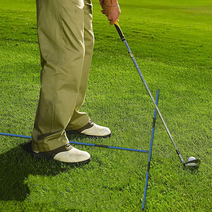 2 Pack Golf Alignment Stick: Collapsible Practice Rods for Swing Training - Essential Golf Swing Trainer Tools
