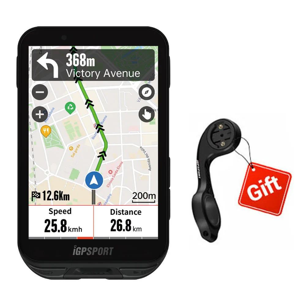iGPSPORT iGS800 Touchscreen Bike Computer - Professional GPS, Map Navigation, WiFi, ANT+, 50H Battery Life