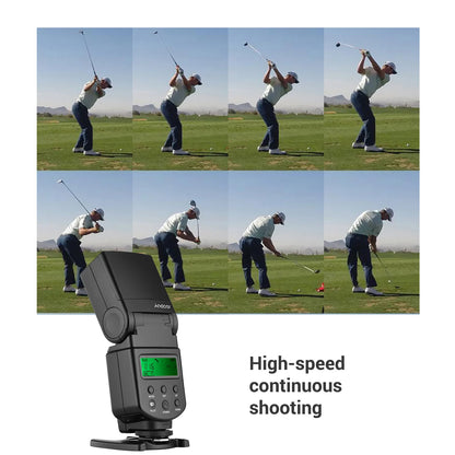 Andoer GN40 Flash Speedlite – Adjustable LED Fill Light with Bracket, On-Camera Flash for Canon & Nikon DSLR Cameras