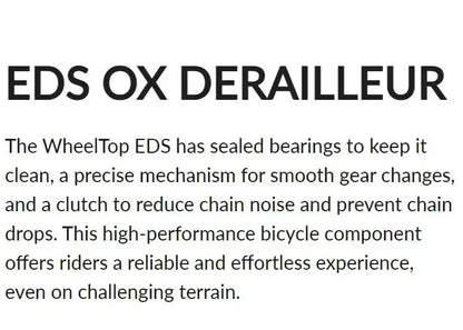 2025 WHEELTOP EDS GEX OX 2.0 MTB Wireless Electronic Groupset – 7–13 Speed Shifter & Rear Derailleur