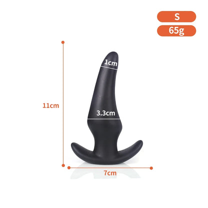 Wearable Soft Silicone Anal Plug – Anti-Drop Prostate Massager & Comfortable Butt Plug for Anal Training