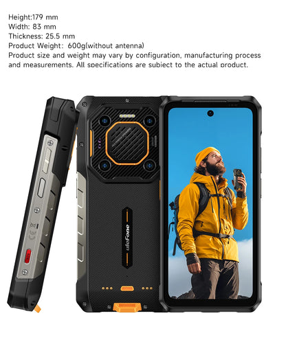 Ulefone Armor 26 Ultra 5G Rugged Waterproof Smartphone - 120W Fast Charging, 15600mAh, 200MP+64MP, 24GB+512GB, NFC