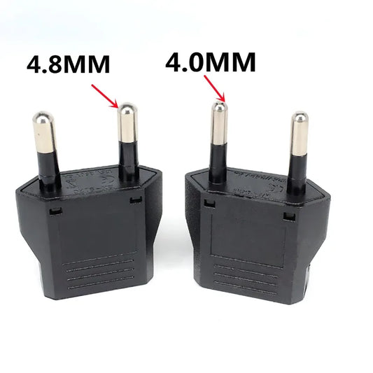 1-20pcs EU/KR Plug Adapter – US to EU Travel Converter with Electric Power Socket AC Outlet