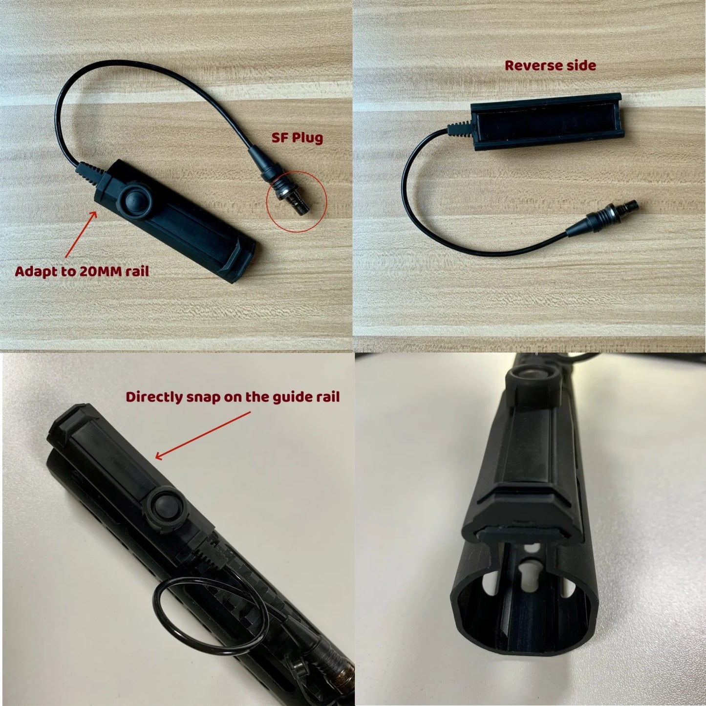 Tactical Surefire M300/M600B/M600C Gun Light – Rifle & Pistol Scout Flashlight, Picatinny Rail Mount, Hunting Torch