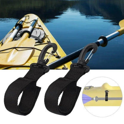 2-Pack Kayak Paddle Holder Webbing Clips – SUP Board & Inflatable Boat Accessories