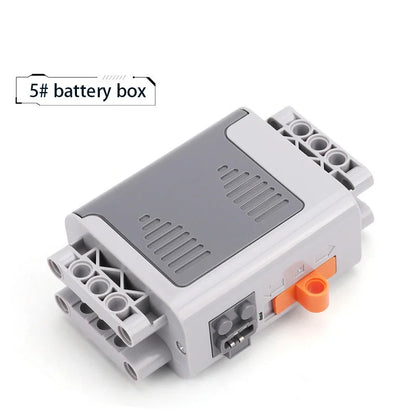 Electric Motor Set with Remote Control: Battery Box Switch & LED Light Power Function - Ideal for MOC Building Blocks Cars Toys