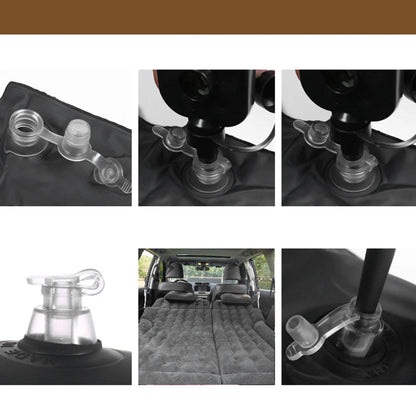 2-in-1 Car Inflatable Bed – PVC Flocking Travel Mattress & Soft Cushion for Car & SUV