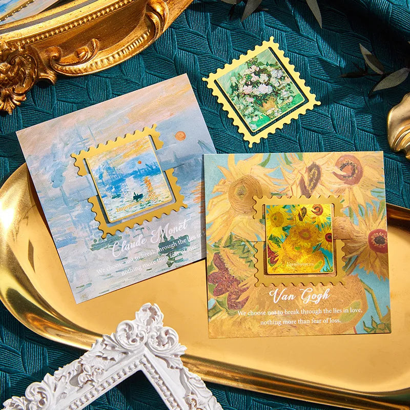 Metal Sunflower Oil Painting Bookmark - Book Page Holder and Marker for Kids, Students, Teachers - Unique Stationery Gift