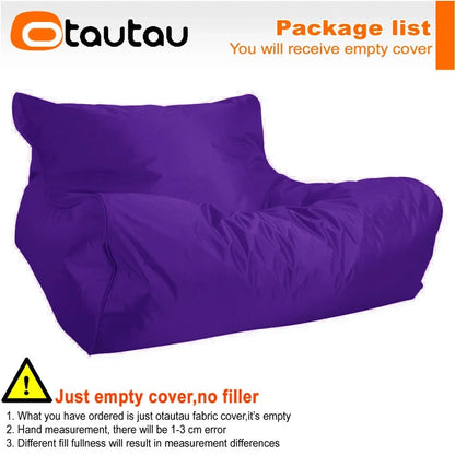 OTAUTAU Waterproof Floating Bean Bag Lounger Cover – Swimming Pool Sofa Bed Pouf, No Filler Chaise Lounge Recliner Puff SF019
