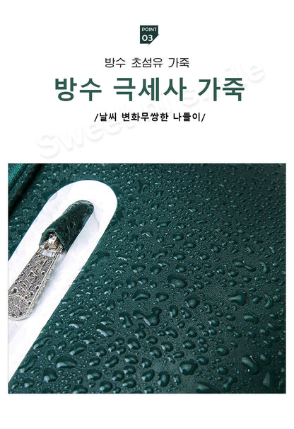 PGM Wheeled Golf Caddy Bag QB127 – 4-Wheel 360° Rotation Removable Waterproof Bag for Men & Women