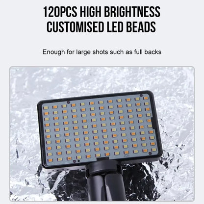 120 LED Tattoo Photography Fill Light with 52mm CPL Circular Polarizing Filter for Cellphones