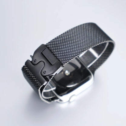 Titanium Band for Apple Watch Ultra 2 (49mm) – Milanese Loop with Secure Parachute Buckle, Compatible with Series 5-10