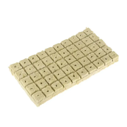 50pcs 25x25x25mm Stonewool Hydroponic Grow Cubes — Rockwool Seedling Blocks for Soilless Plant Cultivation