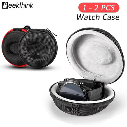 1-2PC Travel Watch Case — Portable Shock & Impact-Resistant Storage Box for Wristwatches and Smartwatches