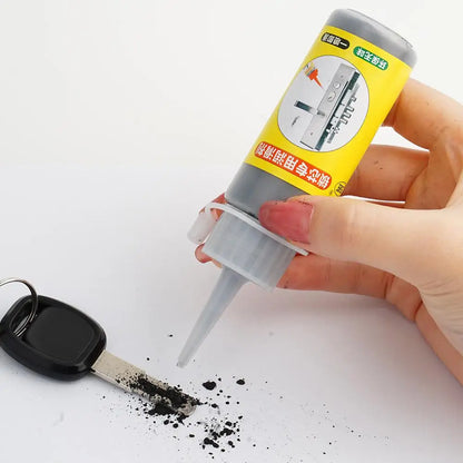 60ml Graphite Powder Lubricant - Natural Lock Core & Keyhole Lubricant for Windows, Keys, Door Guides & Hinges