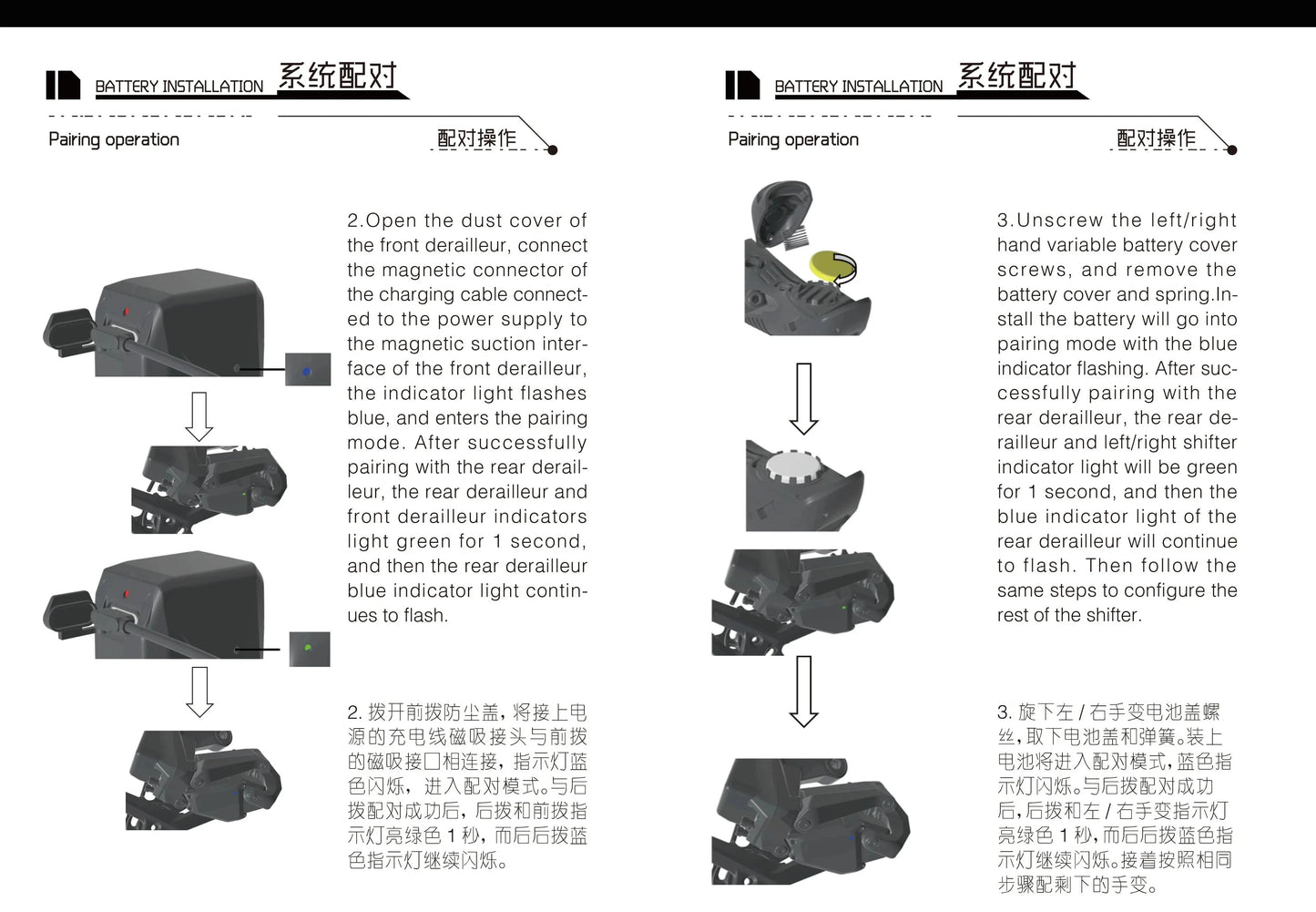 WHEELTOP EDS TX Wireless Electronic Road Bike Groupset — Carbon, Rim & Disc Brake Compatible, Shifters with Front & Rear Derailleur