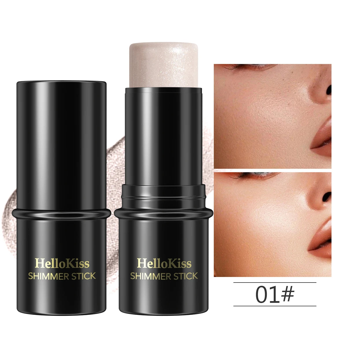 Face Brown Bronzer Contour Stick - Foundation Makeup Pen, Long-Lasting Smooth Contour, Shadow Blusher & Highlight Concealer Cosmetics