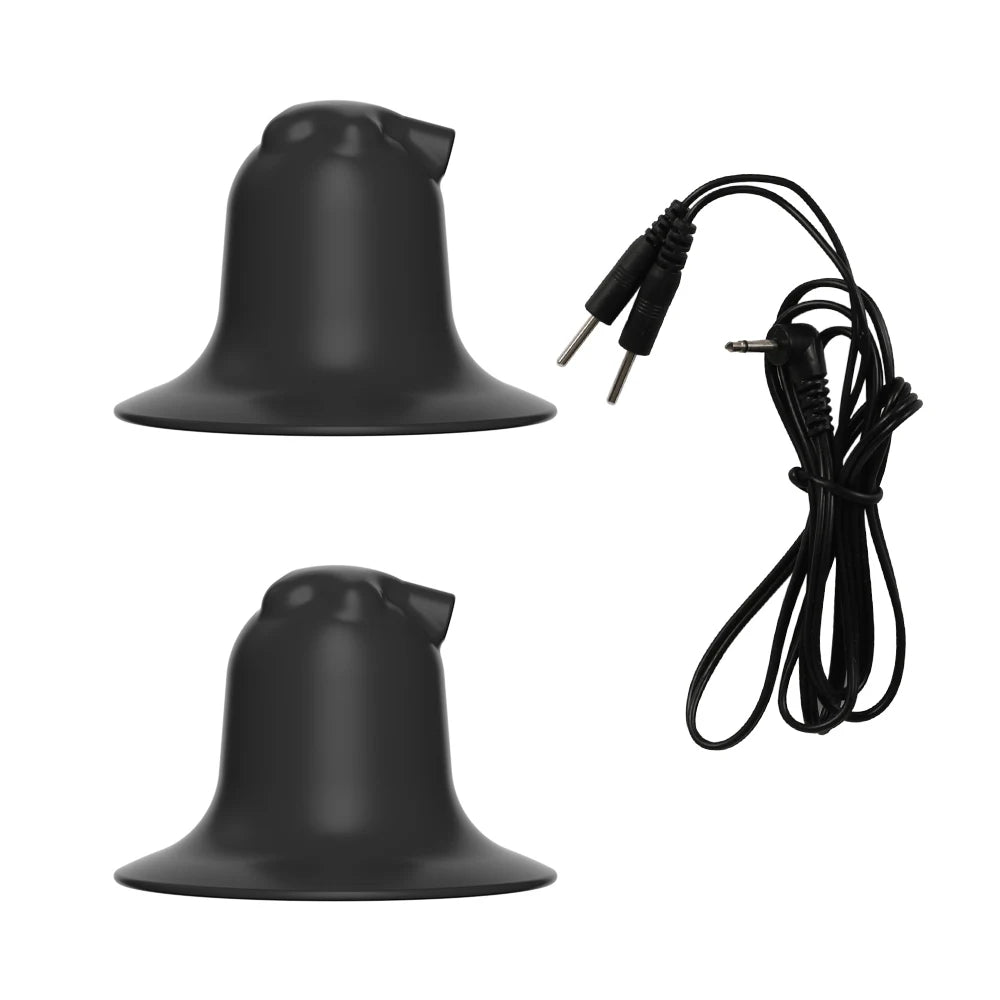 Electric Shock Nipple Clamps – Metal Breast & Clitoris Stimulator Clips for BDSM Bondage Massage (18+)