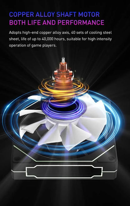 UPSIREN UF-1 PRISM 4 PRO 12cm ARGB Computer Chassis Fan – Quiet 4 Pin PWM Cooling Fan, 45.2CFM Air Volume (600-1500RPM)