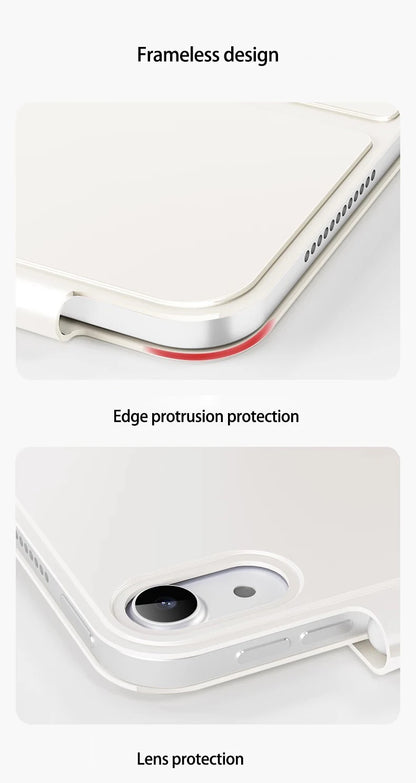 Smart Magnetic Case for iPad Pro 11 – Ultra Slim Tri-Fold Cover for iPad 10th Gen, Air 5, Pro 11 M2 (2022) with Protection Clip