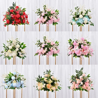 Artificial Rose Flower Ball Centerpiece – Silk Pompom Floral Decor for Wedding Backdrop, Table Display & Photography Props