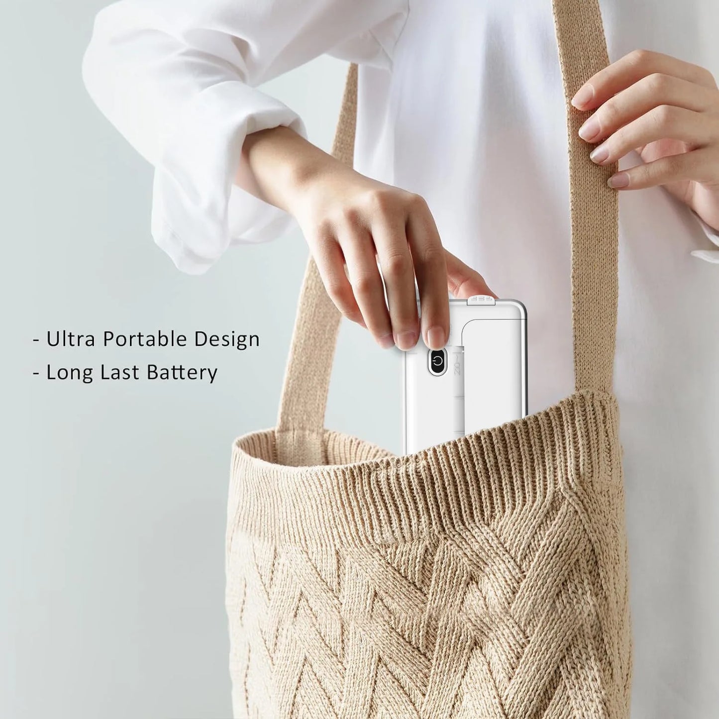 A4 Portable Thermal Printer - Lightweight & Compact Wireless Mobile Printer for Travel, Vehicles, and Office Use