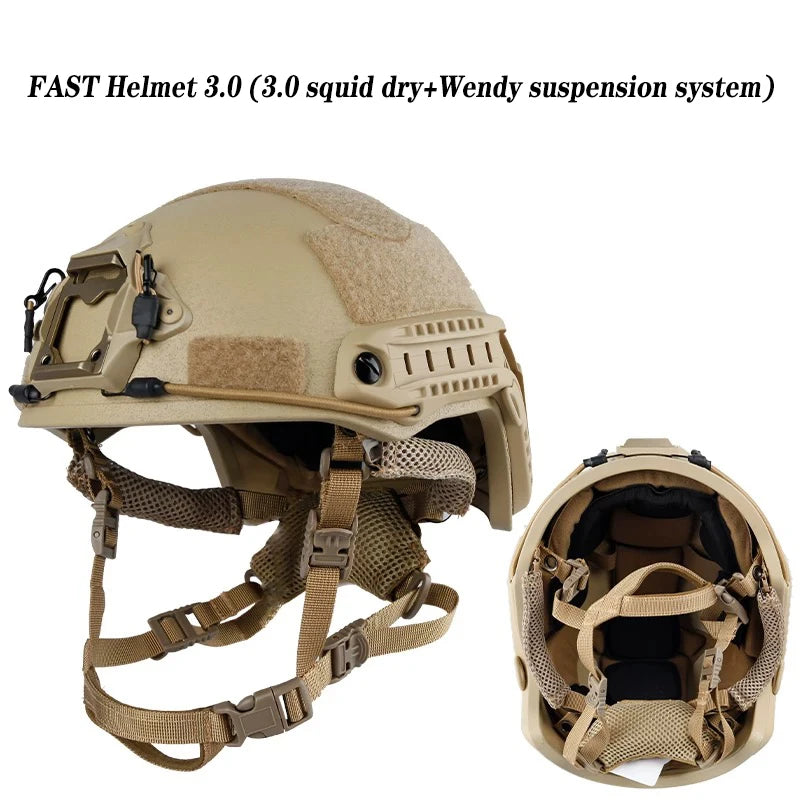 FAST Tactical Kevlar Helmet – High-Quality Suspended Pad Helmet for Outdoor, Hunting & Military Use