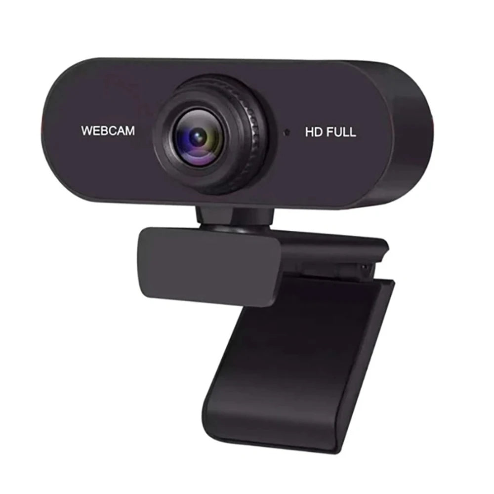 2K/1080P/720P/480P HD USB Webcam – Mini Desktop & Laptop Camera with Microphone and Privacy Cover for YouTube & Skype