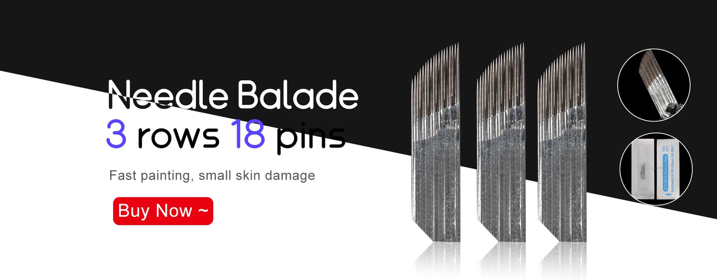 50pcs PCD Microblading Eyebrow Needles – F12/14/19 Tebori Blades for 3D Embroidery Manual Pen