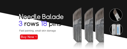 50pcs PCD Microblading Eyebrow Needles – F12/14/19 Tebori Blades for 3D Embroidery Manual Pen