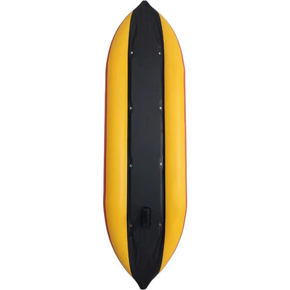 1-2 Person Professional Series Kayak – Lightweight Inflatable Sit-in Boat Set with Paddle for Emergency & Outdoor Use