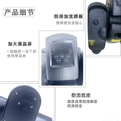 Mini Elliptical Stepper – Small Multifunctional Household Fitness Machine, Silent Space Walking Stepper