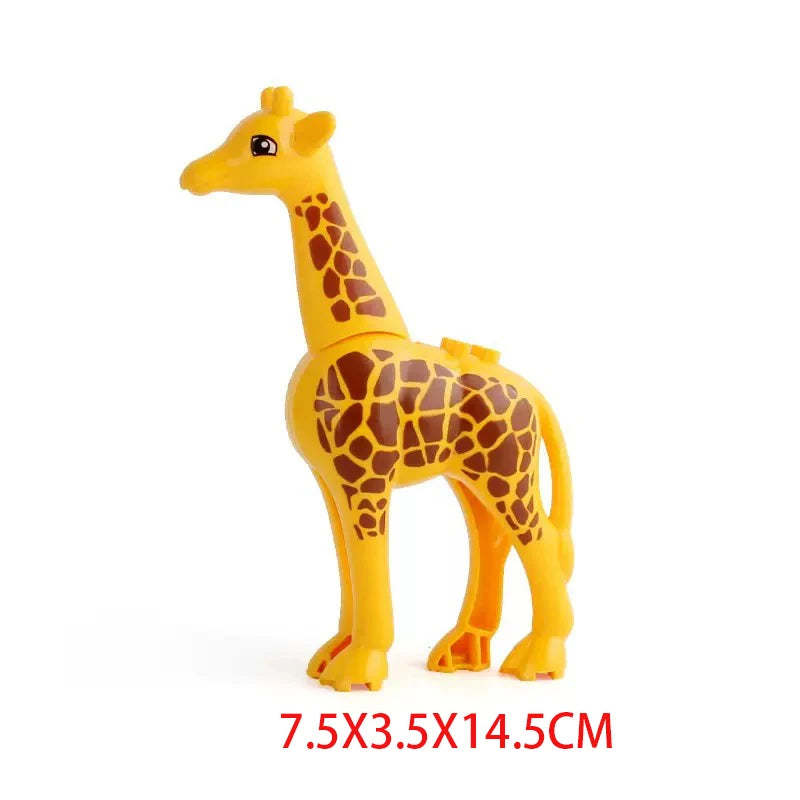 MOC Animal Scene Building Blocks – Zoo & Wildlife DIY Toy Bricks with Ducks, Cats, Dogs, Penguins, Eagles, Wolves, Bears, Deer, Sharks, Snakes, Mice, Sheep (K055)