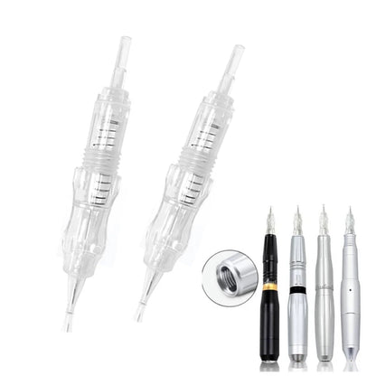 Professional PMU Cartridge Needles – 1R 3R 5R Screw Tips for P300 Rotary Tattoo Machine, Eyebrow & SMP Use