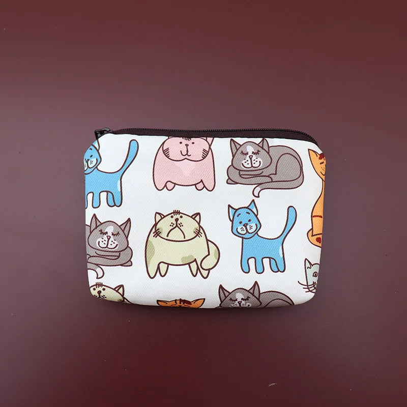 Snoopy Print Mini Coin Purse – Cute Wallet & Card Holder for Women, Girls & Kids, Small Cosmetic & ID Bag