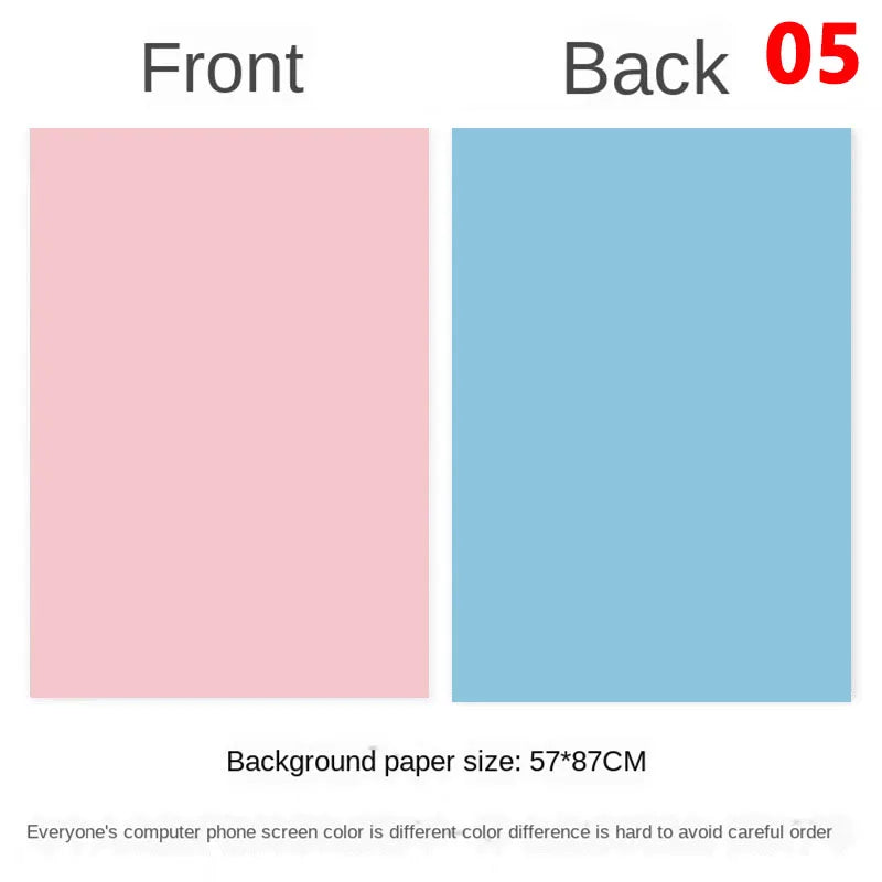 Photography Backdrops 57x87cm – Double-Sided Solid Color Photo Background for Studio, Newborn & Product Photography