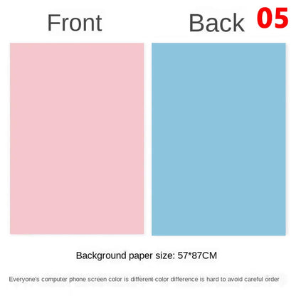 Photography Backdrops 57x87cm – Double-Sided Solid Color Photo Background for Studio, Newborn & Product Photography