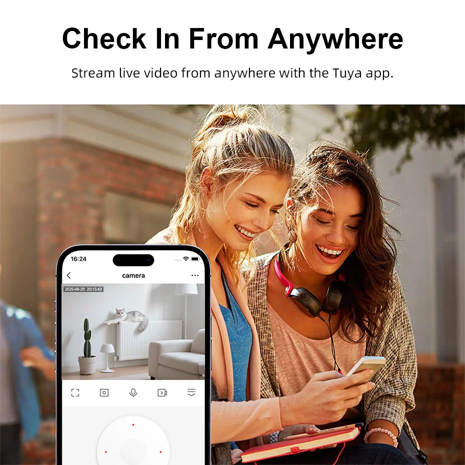 FUERS 5MP HD Indoor WiFi Security Camera – Baby Monitor & Pet Camera with Motion Detection, Tuya Smart Home & Alexa Compatible