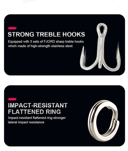 FJORD Heavy Sinking Minnow Fishing Lures – 110S 37g, 90S 29g, 70S 17g Saltwater & Freshwater Jerkbait