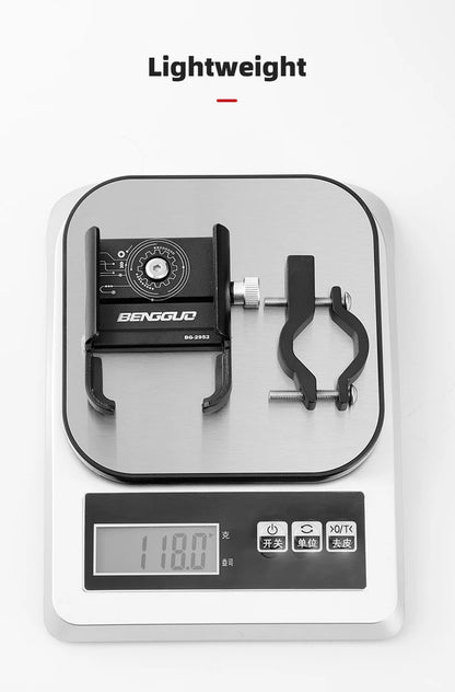 iBudim 360° Bike Phone Holder — Adjustable Handlebar Stand for 4.7–7.0" Smartphones & Motorcycles