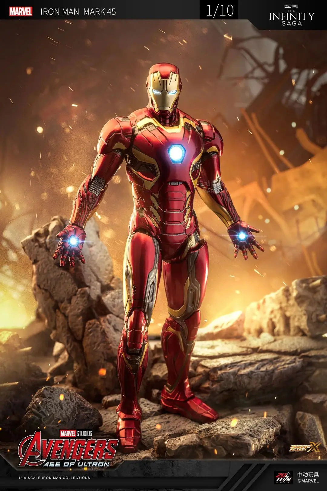 ZDTDS Iron Man & War Machine Legends Action Figures – MK37 Hammerhead, MK12, MK38 Igor, MK9 Iron Patriot Collectible Toy