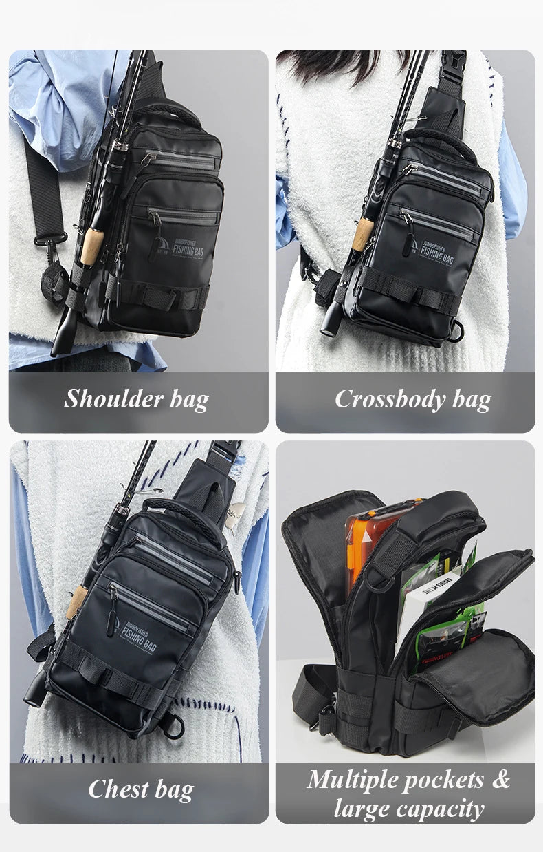 Multifunctional Fishing Backpack – Lightweight Tactical Gear Bag for Outdoor Fishing