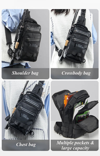 Multifunctional Fishing Backpack – Lightweight Tactical Gear Bag for Outdoor Fishing