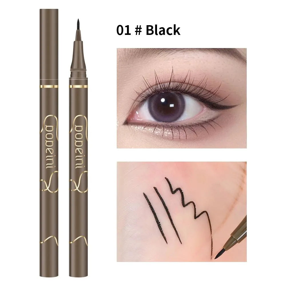 Waterproof Quick-Dry Liquid Eyeliner – Ultra-Fine Matte Black/Brown Long-Lasting Eye Makeup Gift