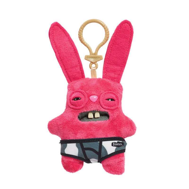 12cm Fuggler Ugly Monster Plush Keychain – Funny Kawaii Rabbit Stuffed Doll Pendant Gift for Kids