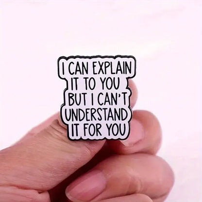 "I Survived Another Meeting" Enamel Pin – Funny English Letter Badge Lapel Pin