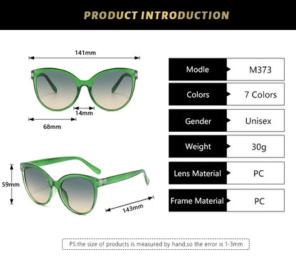 Cat Eye Sunglasses for Women - Oversized UV Protection Outdoor Driving Sunshade Glasses