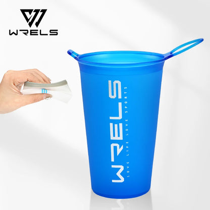 200ml Foldable Sports Water Cup — Lightweight, Portable Soft Cup for Marathon, Running & Cross-Country Activities